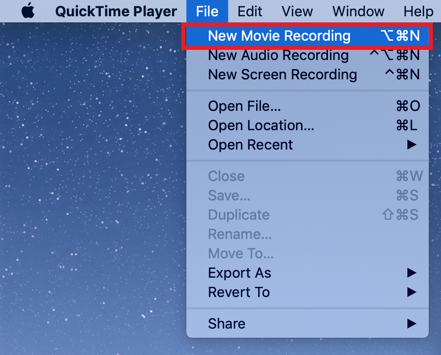 Verwenden von QuickTime für iPhone-Aufnahmen - Schritt 1